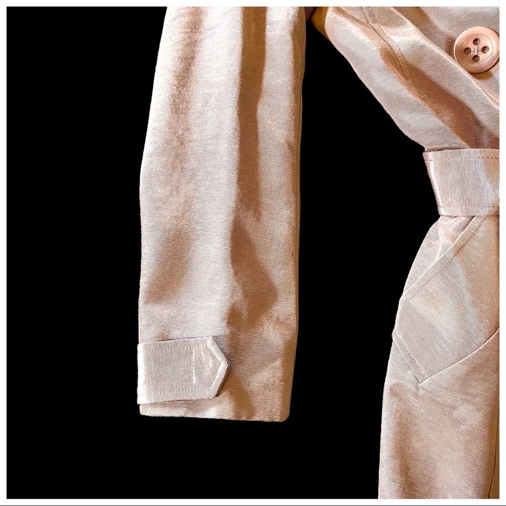 Yoana Baraschi Bronze Iridescent Long Trench Jacket - Picture 8 of 13